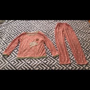 Girls 2 Piece Pajama Set, size Medium